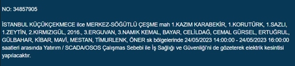 Foto - İstanbullular dikkat... Bu ilçelerde elektrik kesintisi yapılacak!