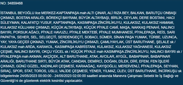 Foto - İstanbullular dikkat... Bu ilçelerde elektrik kesintisi yapılacak!
