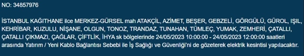 Foto - İstanbullular dikkat... Bu ilçelerde elektrik kesintisi yapılacak!