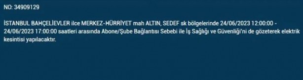 Foto - İstanbullular dikkat! Bu ilçelerde elektrik kesintisi yaşanacak
