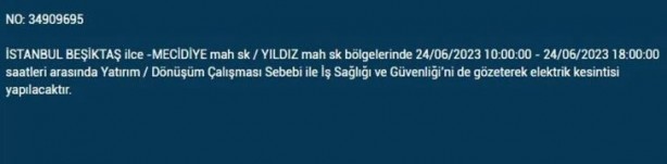 Foto - İstanbullular dikkat! Bu ilçelerde elektrik kesintisi yaşanacak