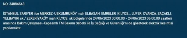 Foto - İstanbullular dikkat! Bu ilçelerde elektrik kesintisi yaşanacak