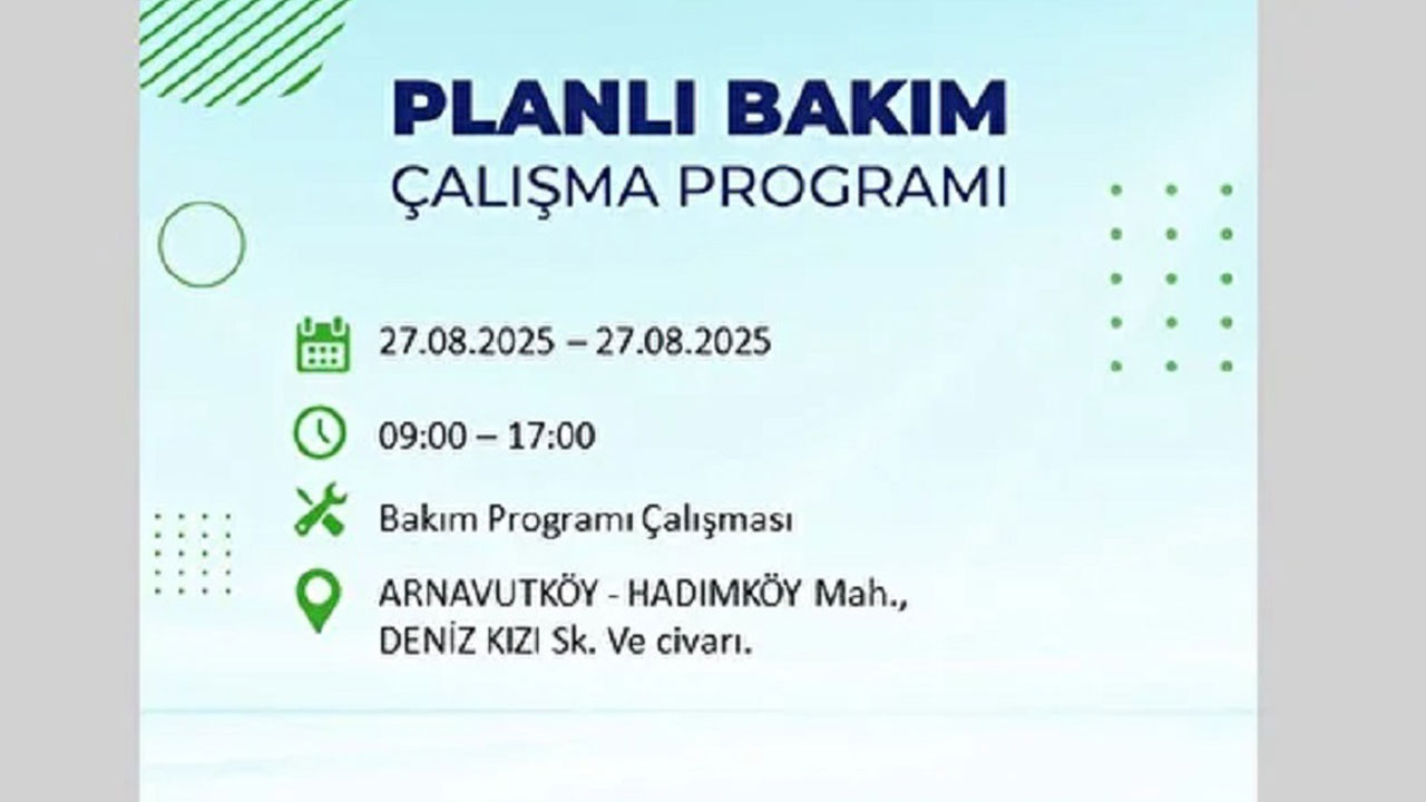 Foto - İstanbullular dikkat! Bu ilçelerde elektrikler kesilecek