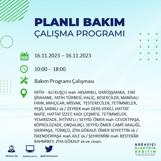 Foto - İstanbullular dikkat! O ilçelerde elektrikler kesilecek! 