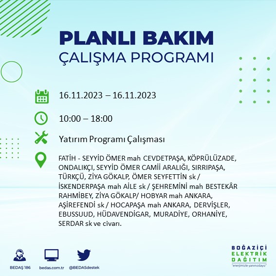 Foto - İstanbullular dikkat! O ilçelerde elektrikler kesilecek! 