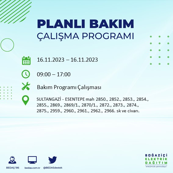 Foto - İstanbullular dikkat! O ilçelerde elektrikler kesilecek! 