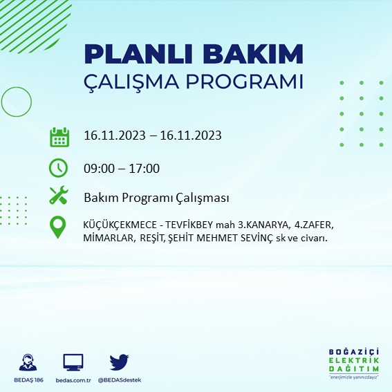 Foto - İstanbullular dikkat! O ilçelerde elektrikler kesilecek! 