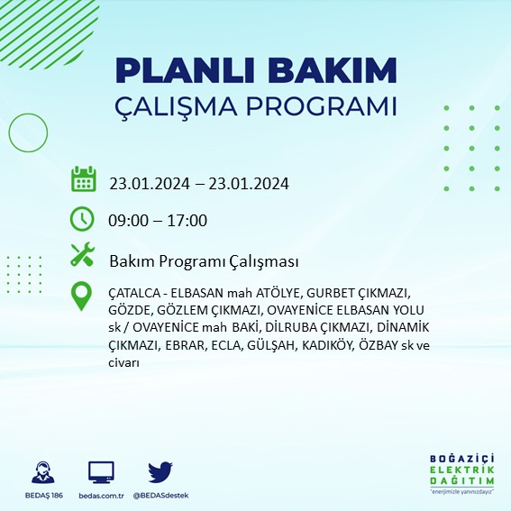 Foto - İstanbullular dikkat! Yarın 26 ilçede elektrikler kesilecek