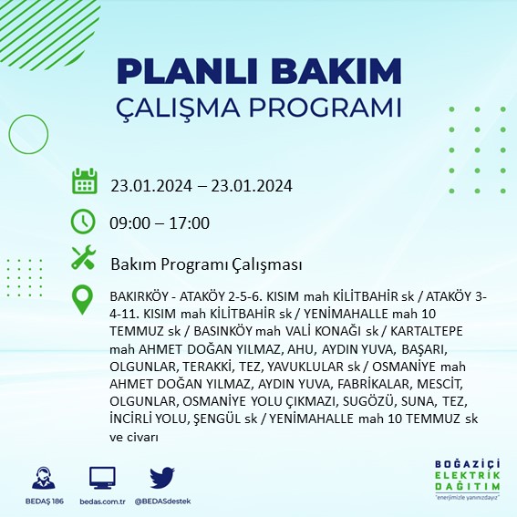 Foto - İstanbullular dikkat! Yarın 26 ilçede elektrikler kesilecek