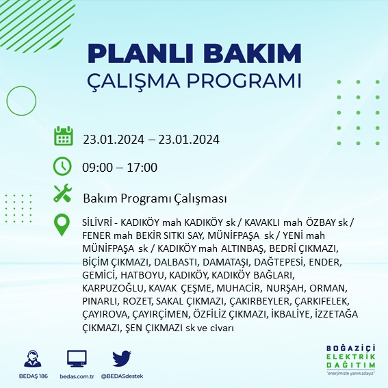 Foto - İstanbullular dikkat! Yarın 26 ilçede elektrikler kesilecek