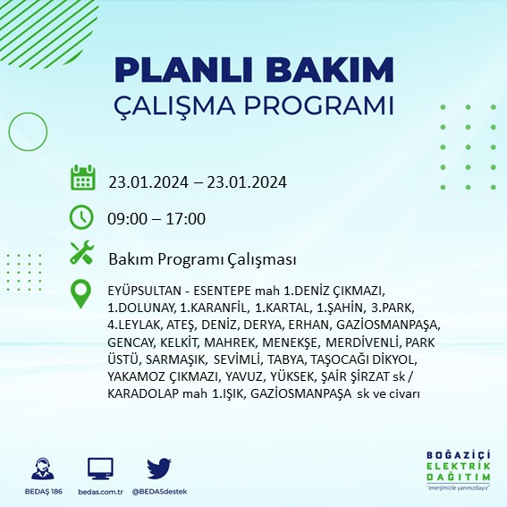 Foto - İstanbullular dikkat! Yarın 26 ilçede elektrikler kesilecek