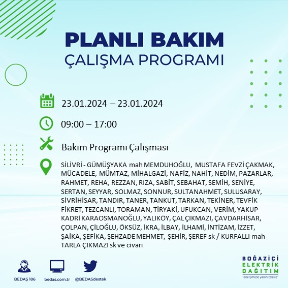 Foto - İstanbullular dikkat! Yarın 26 ilçede elektrikler kesilecek