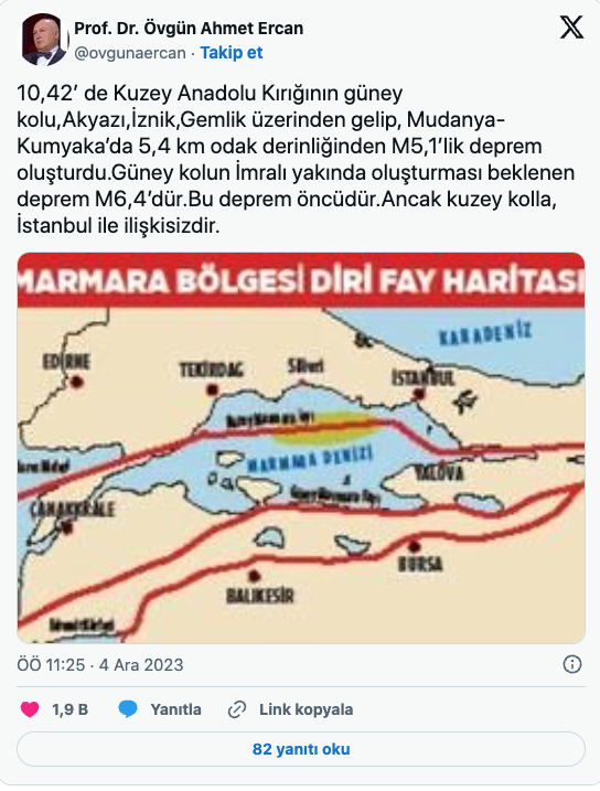 Foto - İstanbul’u sarsan 5,1’lik deprem için flaş açıklama! O uyarıyı yaptı, panik başladı