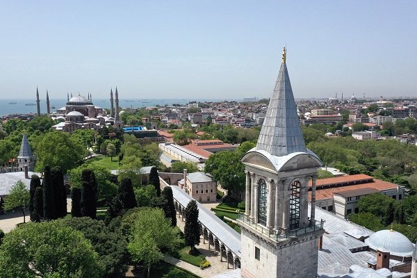 Foto - İstanbul’un Fethi’nin 570 yılı! Topkapı Sarayı havadan böyle görüntülendi
