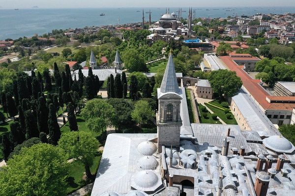Foto - İstanbul’un Fethi’nin 570 yılı! Topkapı Sarayı havadan böyle görüntülendi