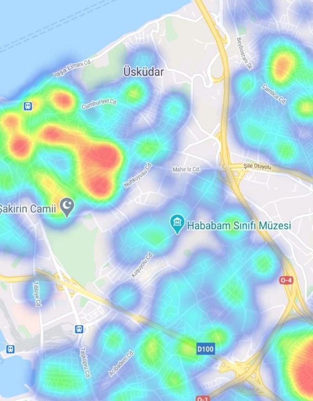 Foto - İstanbul'un koronavirüs haritası yayınlandı! Bu ilçeden uzak durun
