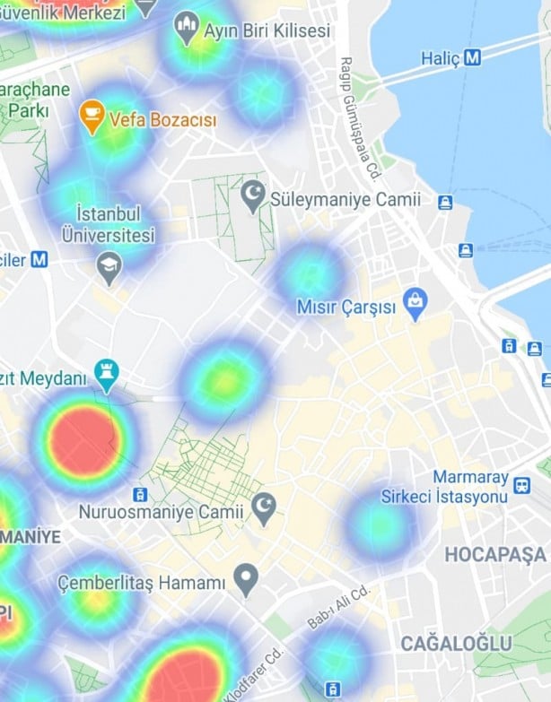 Foto - İstanbul'un koronavirüs haritası yayınlandı! Bu ilçeden uzak durun