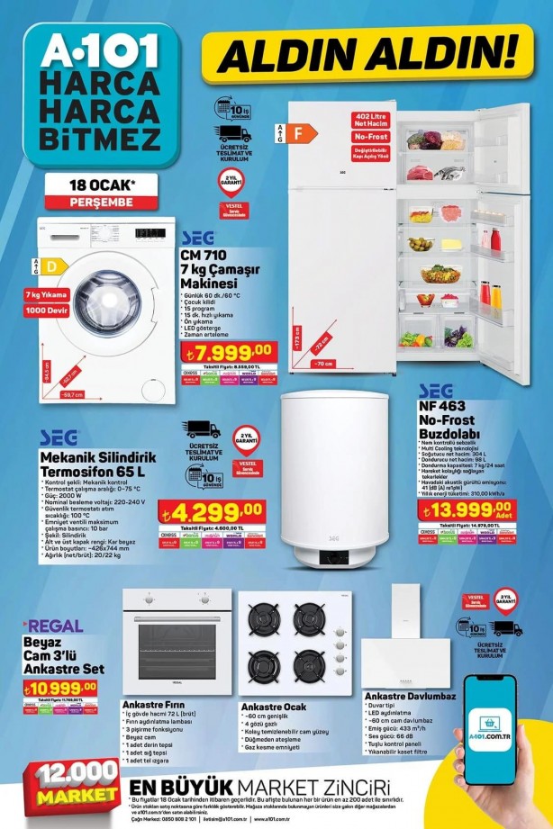 Foto - İşte 18 Ocak A101 Perşembe indirimli fiyat listesi