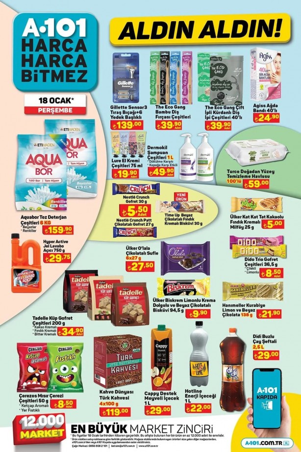 Foto - İşte 18 Ocak A101 Perşembe indirimli fiyat listesi