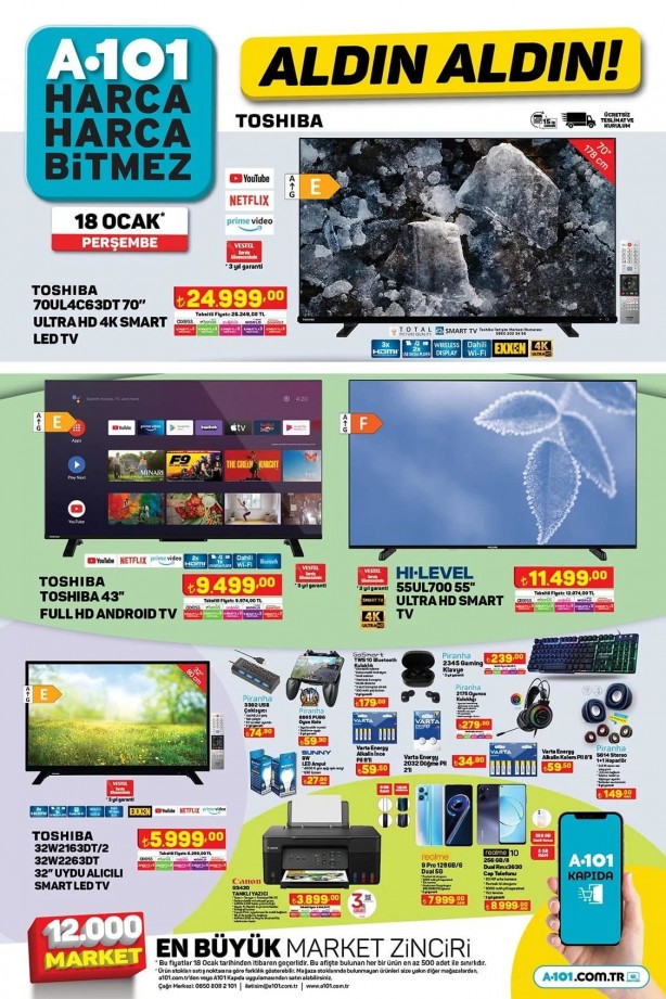 Foto - İşte 18 Ocak A101 Perşembe indirimli fiyat listesi