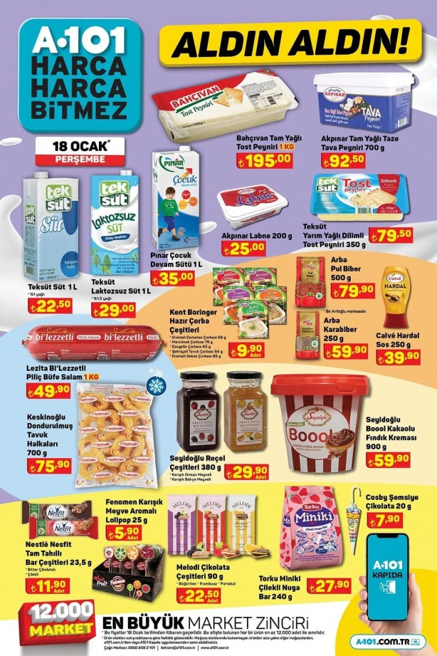 Foto - İşte 18 Ocak A101 Perşembe indirimli fiyat listesi