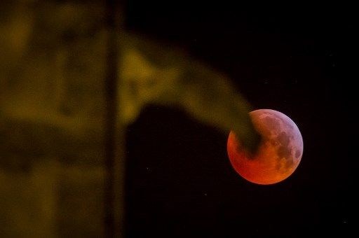 Foto - İşte 2019'un ilk ay tutulması (Süper Kanlı Kurt Ay)