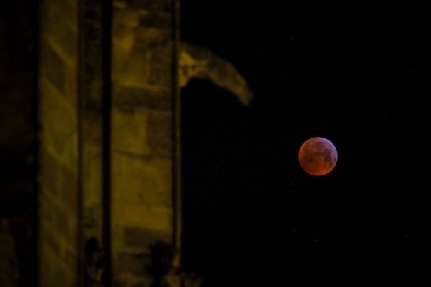 Foto - İşte 2019'un ilk ay tutulması (Süper Kanlı Kurt Ay)