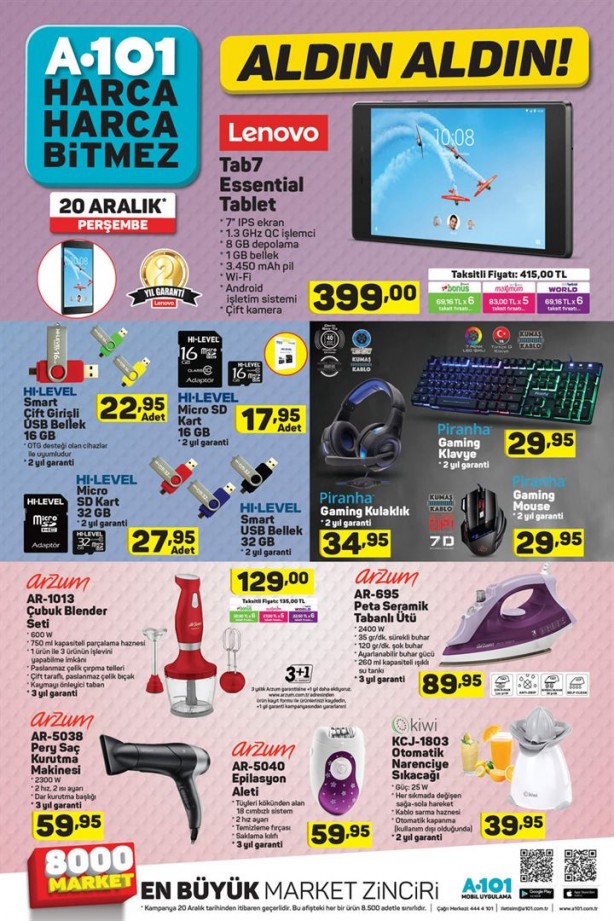 Foto - İşte A101'de haftanın indirimli ürünleri