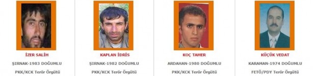 Foto - İşte aranan o teröristler