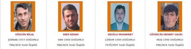 Foto - İşte aranan o teröristler