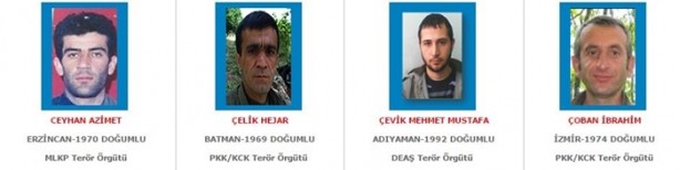 Foto - İşte aranan o teröristler