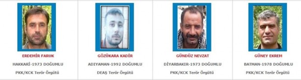 Foto - İşte aranan o teröristler