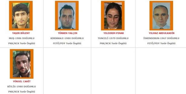 Foto - İşte aranan o teröristler