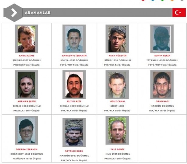 Foto - İşte aranan o teröristler