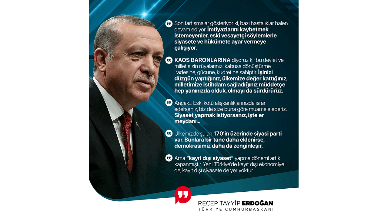 Foto - İşte Başkan Erdoğan’ın öne çıkan mesajları! Tarihı̇ kongrede tarihe düşen notlar