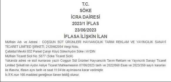 Foto - İşte bu hiç beklenmiyordu! Süt ve süt ürünleri üreten Türk devi iflas etti