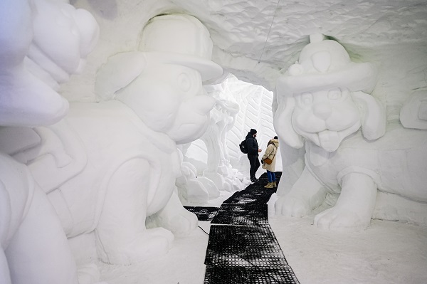 Foto - İşte dünyanın en büyük kar labirenti