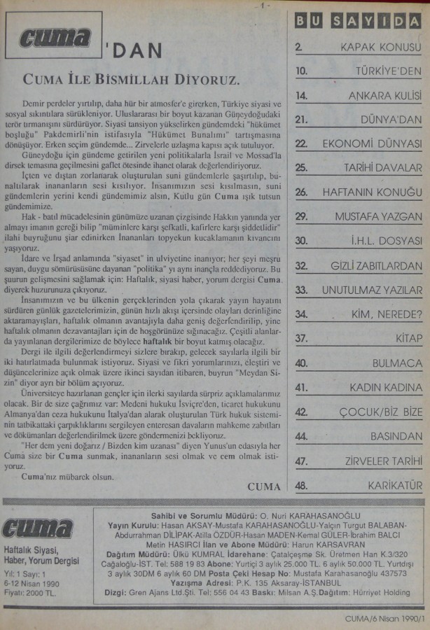 Foto - İşte Efsane Dergi Cuma'nın cesur kapakları