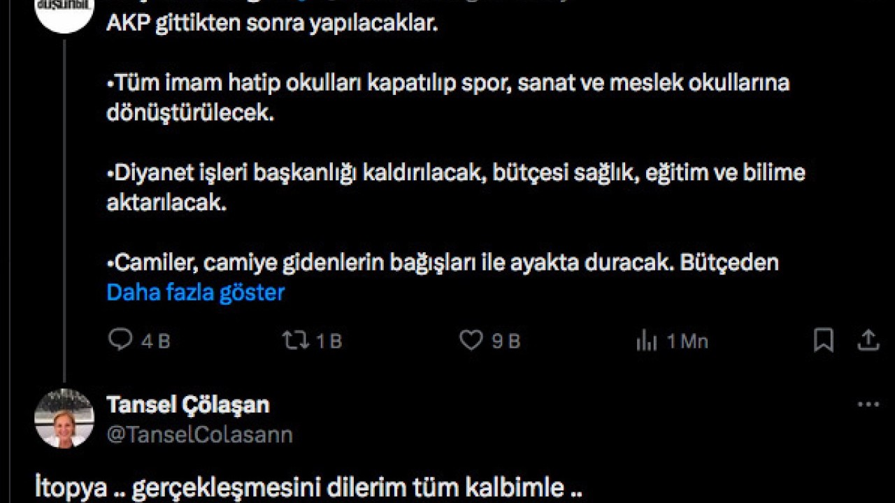 Foto - İşte Emin Çölaşan’ın karısının skandal hayalleri! "AK Parti gittikten sonra yapılacaklar" listesi tepki çekti 