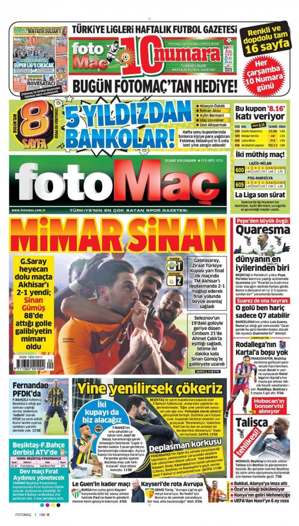 Foto - İşte günün gazete manşetleri (28 Şubat 2018)