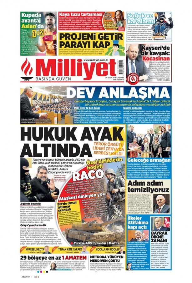 Foto - İşte günün gazete manşetleri (28 Şubat 2018)