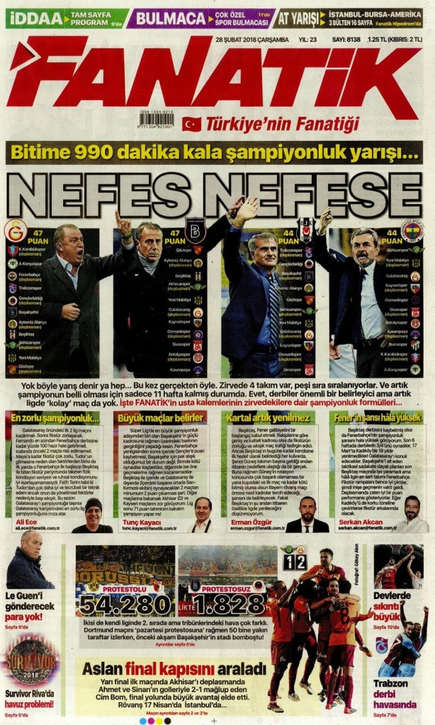 Foto - İşte günün gazete manşetleri (28 Şubat 2018)