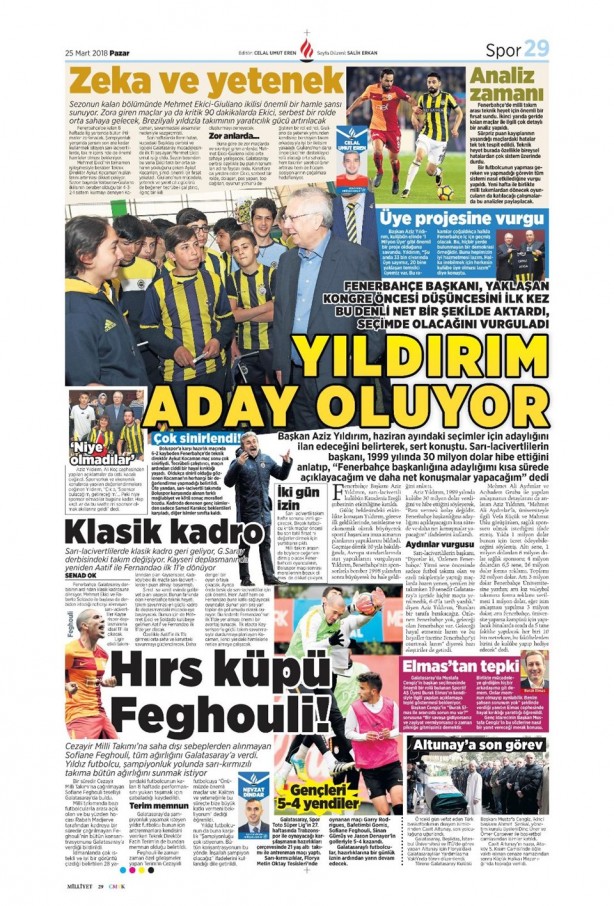 Foto - İşte günün spor gazeteleri (25 Mart 2018)