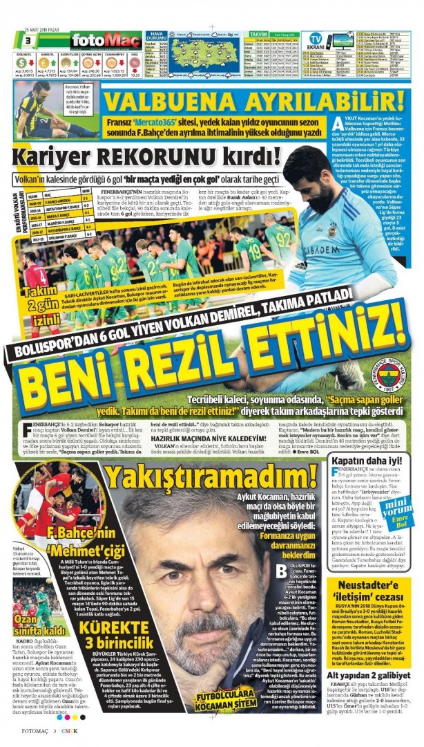 İşte günün spor gazeteleri (25 Mart 2018)