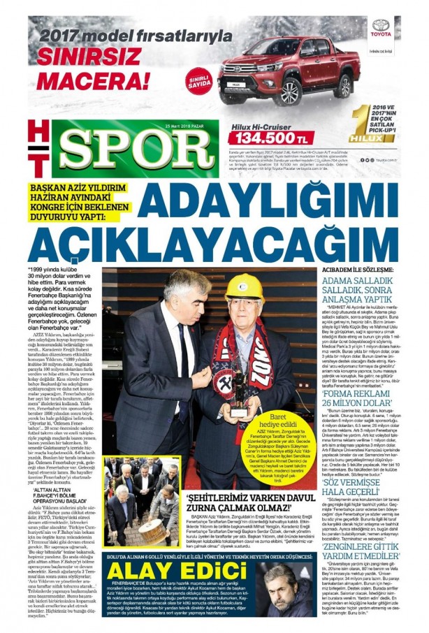 Foto - İşte günün spor gazeteleri (25 Mart 2018)