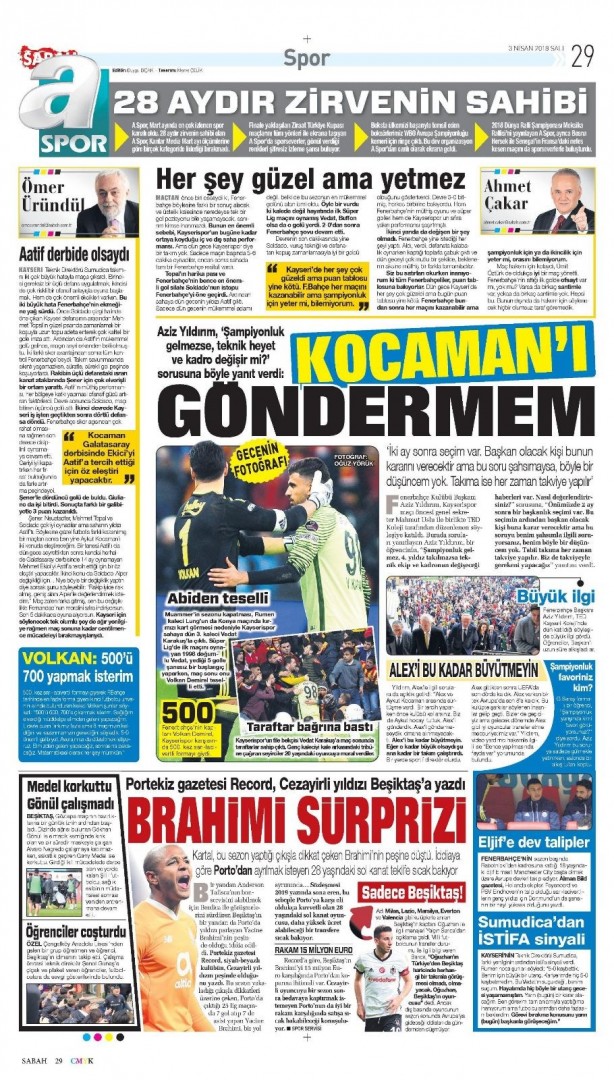 Foto - İşte günün spor gazeteleri