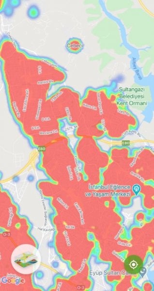 Foto - İşte İstanbul'un ilçe ilçe koronavirüs haritası