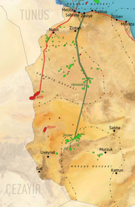 Foto - İşte Libya'nın petrol ve doğalgaz haritası!