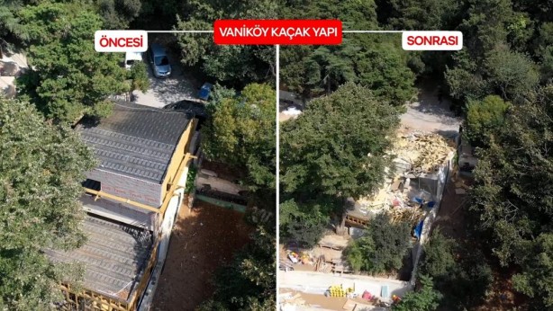 Foto - İşte öncesi ve sonrası! Kaçak villa buhar oldu