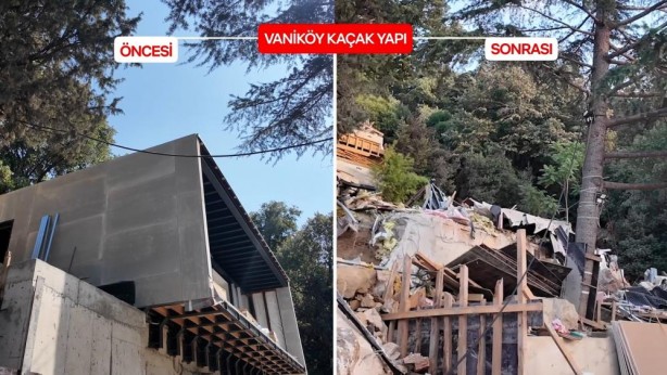 Foto - İşte öncesi ve sonrası! Kaçak villa buhar oldu